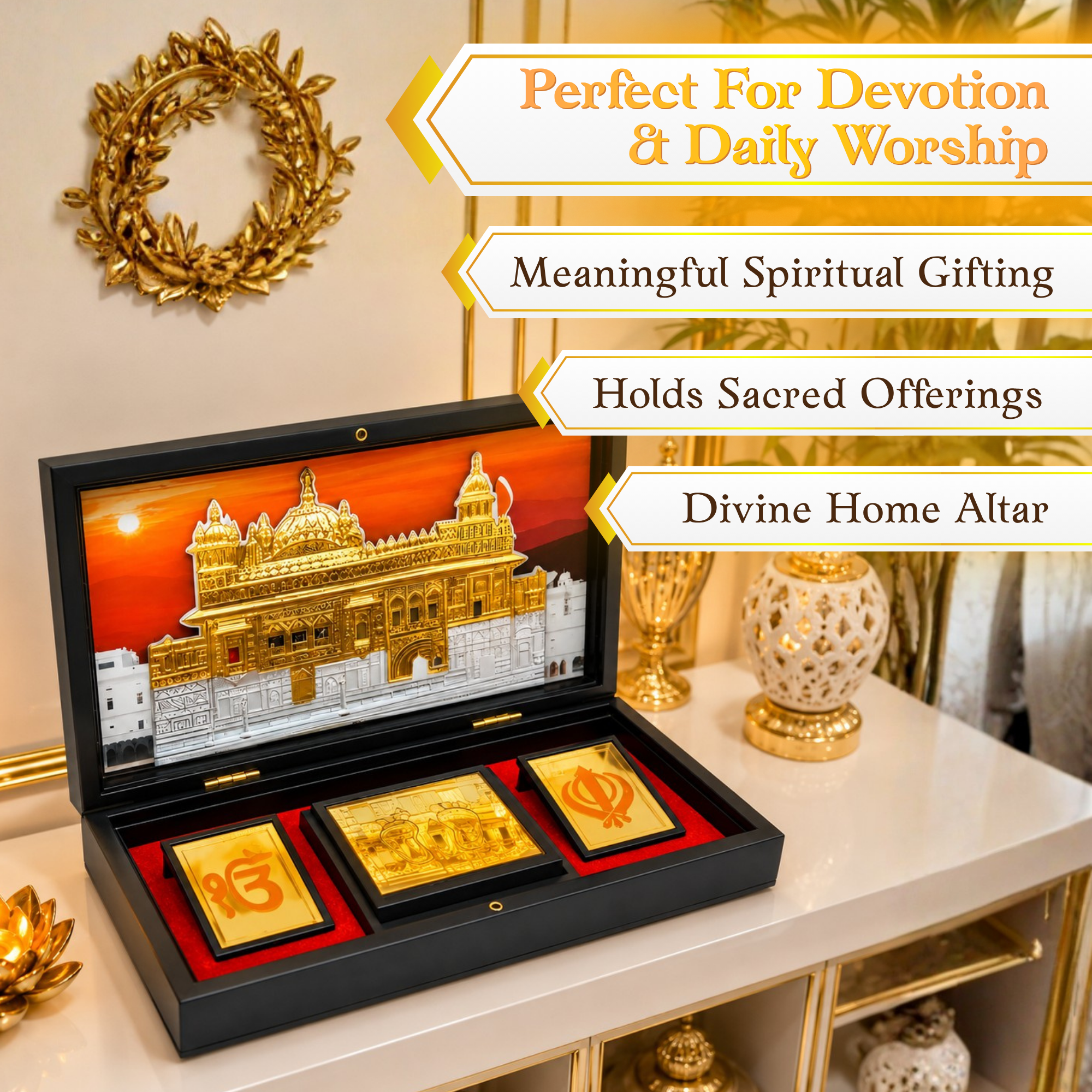 Golden Temple Puja Box – Big