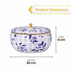 Wooden Roti Box with Pomegranate Print (20 cm) - image 5