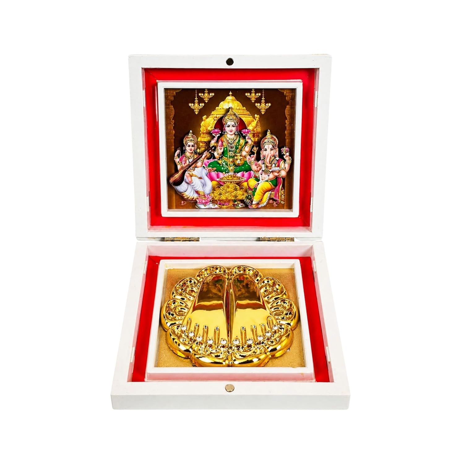 Laxmi Ganesh Saraswati 3D Pooja Box - image 1
