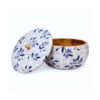 Wooden Roti Box with Pomegranate Print (20 cm) - image 1