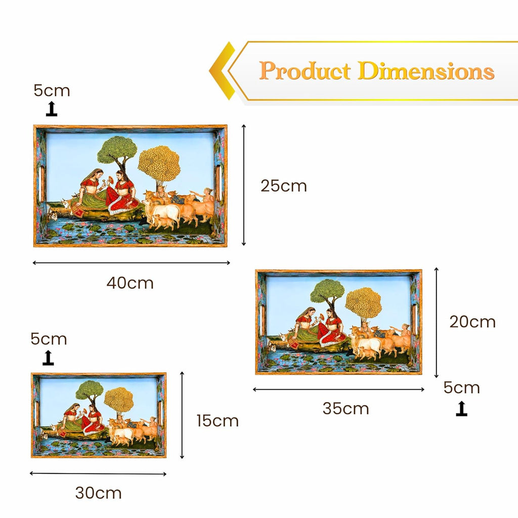 Vrindavan Tales Serving Tray (Medium) - image 5