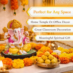 Lord Ganesha Idol Multicolour | Ganpati Murti for Home Temple & Pooja Room | Symbol of Wisdom, Prosperity & Good Luck | Spiritual Gift Item - image 4