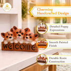 Dog Welcome Showpiece | Three Puppy Figurine for Home Entrance | Decorative Welcome Sign | Gift for Housewarming & Home Décor - image 3