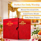 Aarti Sangrah Book Hindi | Aarti, Chalisa & Mantras | Luxury Velvet Binding | Pooja Book | 300 GSM Premium Pages | Perfect for Gifting - image 4