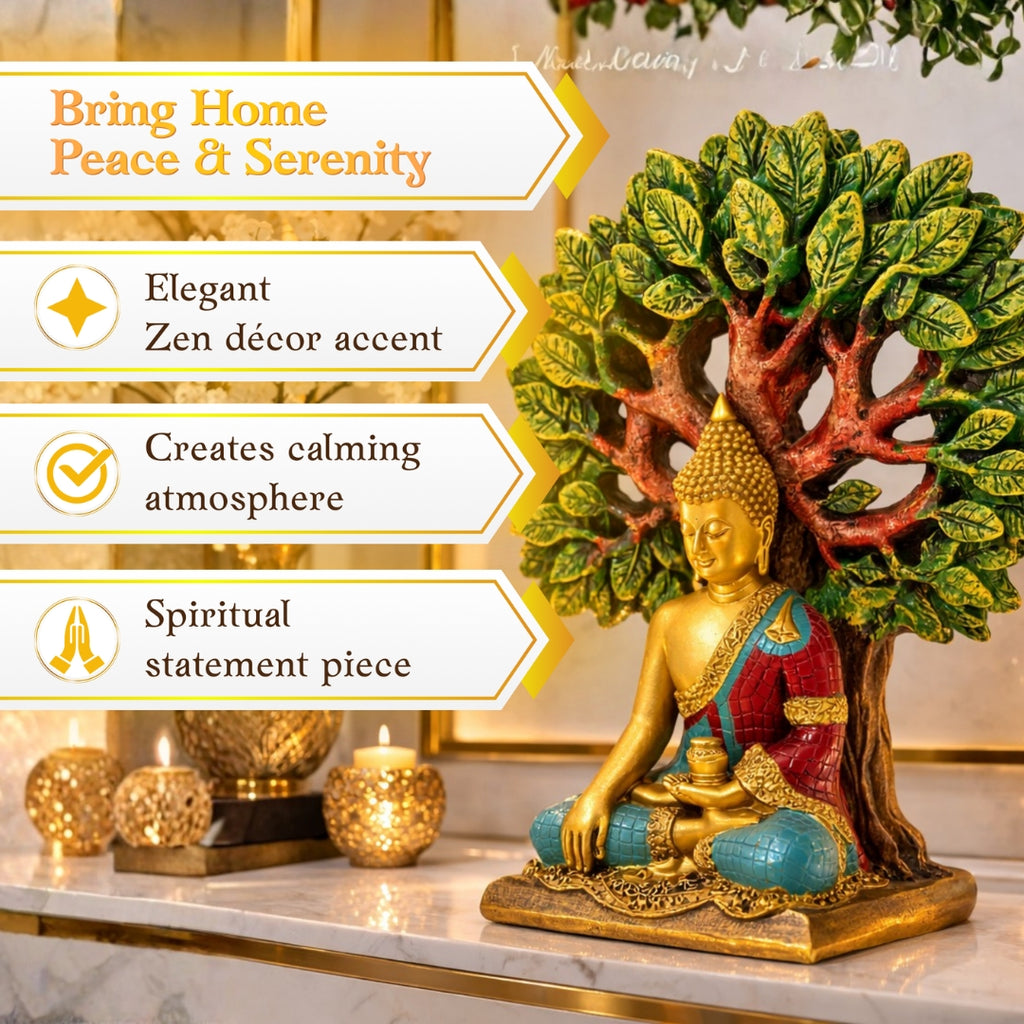 Buddha Under Bodhi Tree Idol