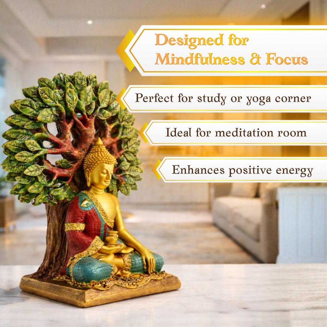 Buddha Under Bodhi Tree Idol