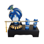Royal Peacock Krishna Reclining Idol